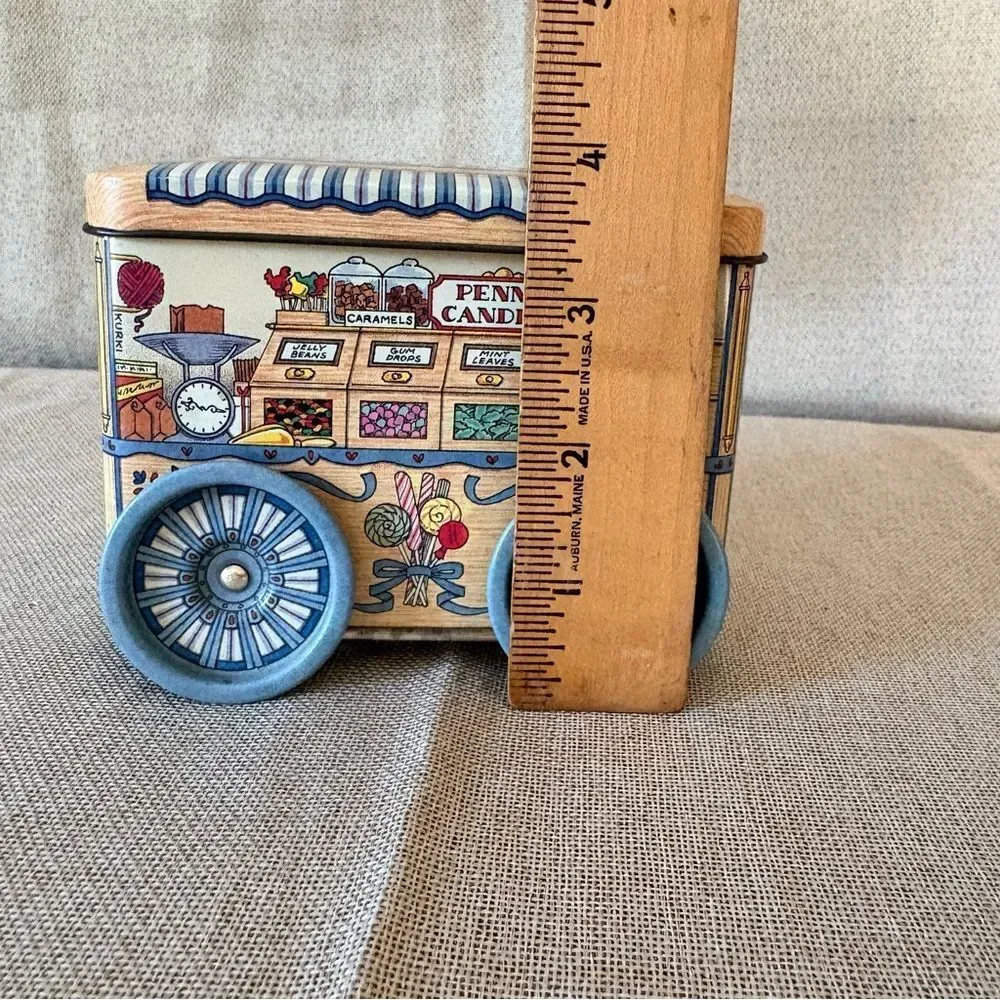 Vintage Candy Shop Cart Tin Keller Charles Sweet Treats Chocolate Store Decor